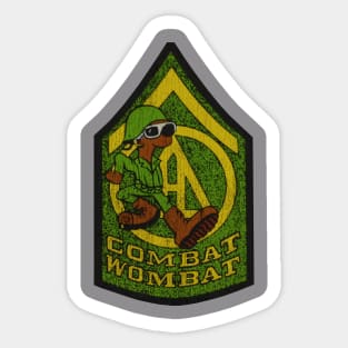 Combat Wombat Retro 73 Sticker